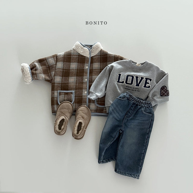 bonito / check rabba dumble jacket 【for kids&Jr.】
