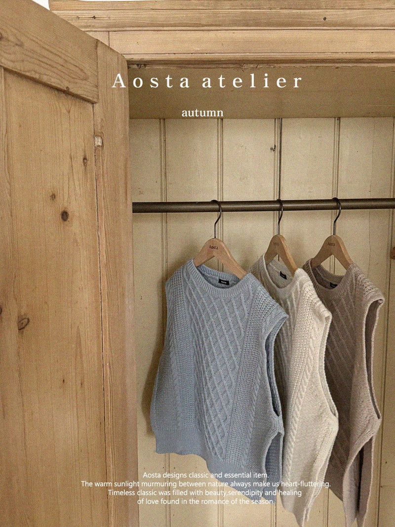 aosta / knit vest【for mom】