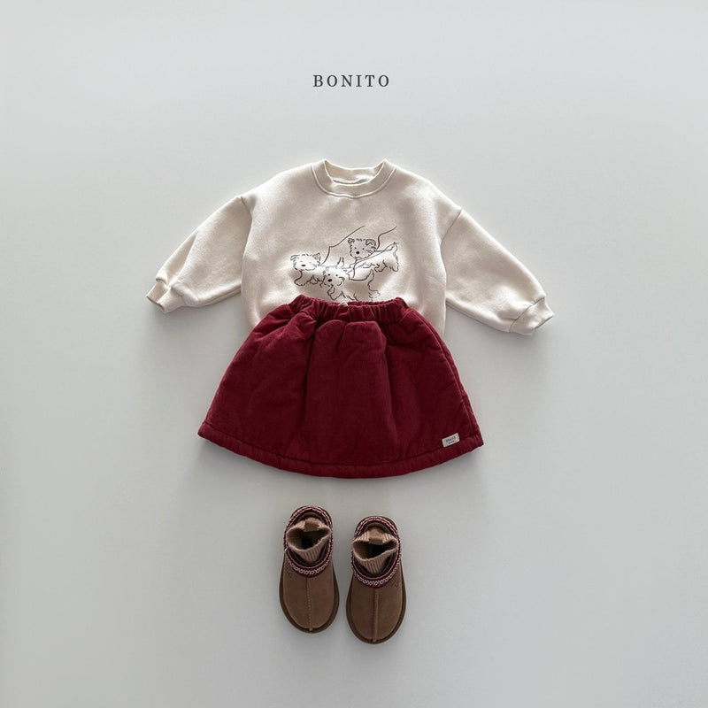 bonito / corduroy bonding skirt【for kids&Jr.】
