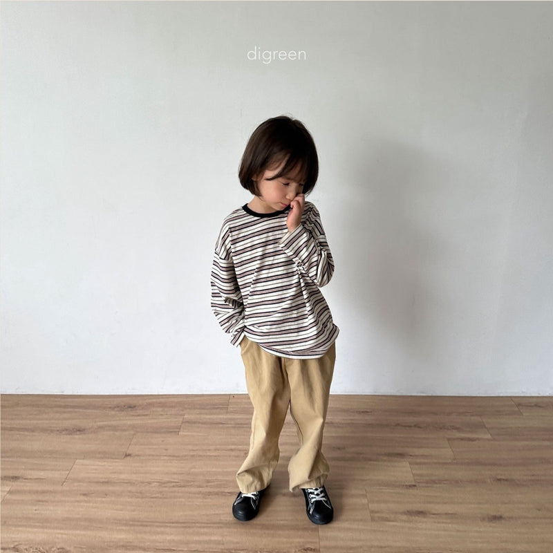 digreen / eyelet pants