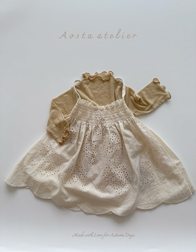 aosta /  lace leaf dress【for baby&kids】