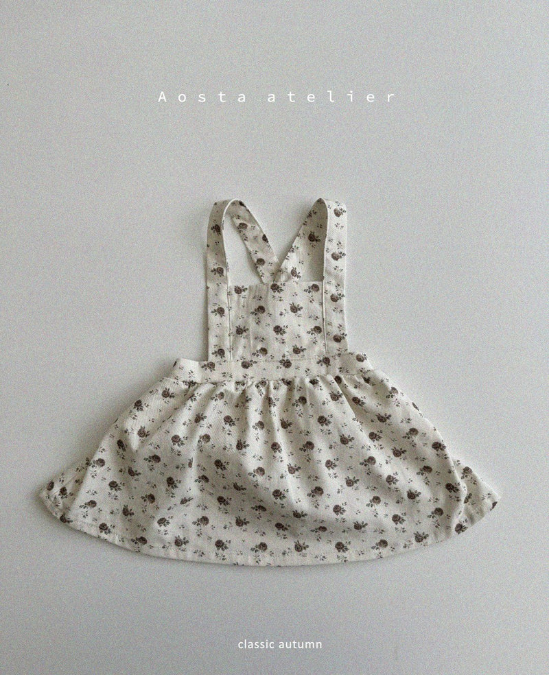 aosta / flower suspender skirt