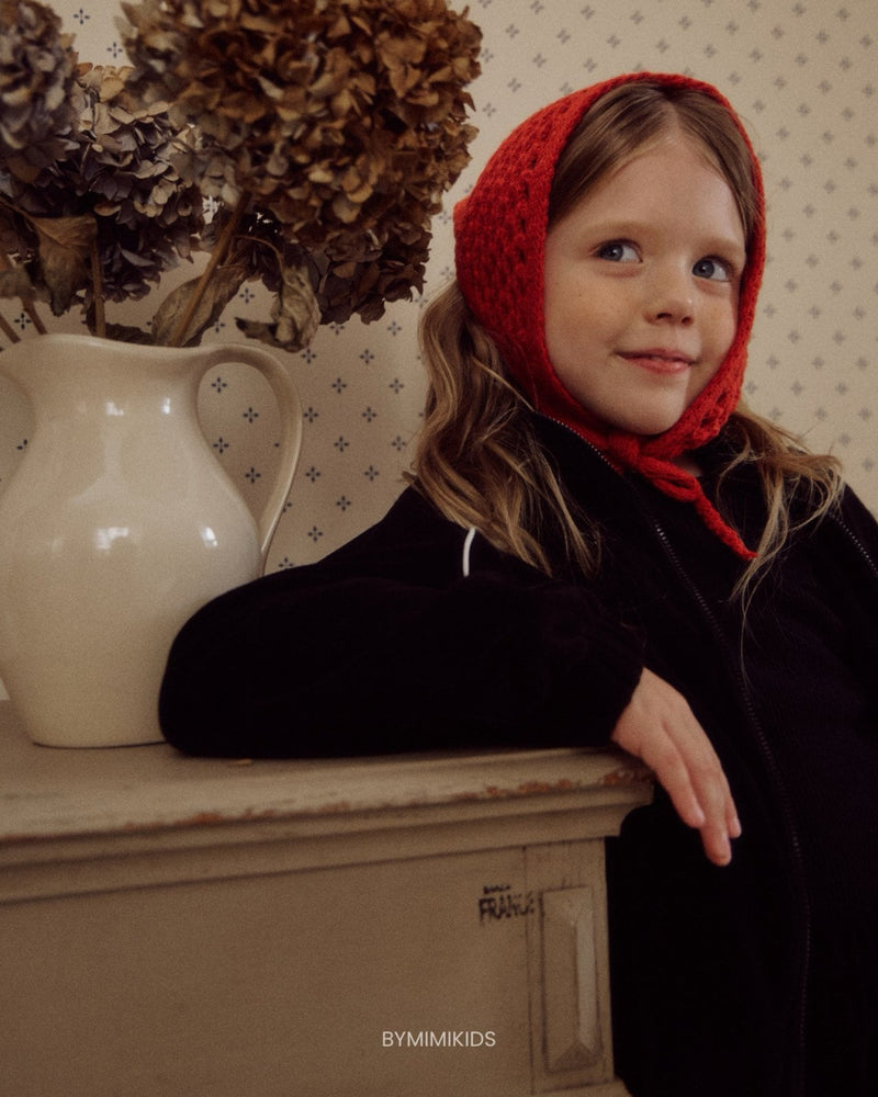 by mimi  / triangle bonnet【for kids , jr】