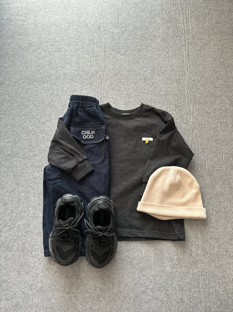 【一部即納 100/120size】indigo denim set up【for kids & jr.】
