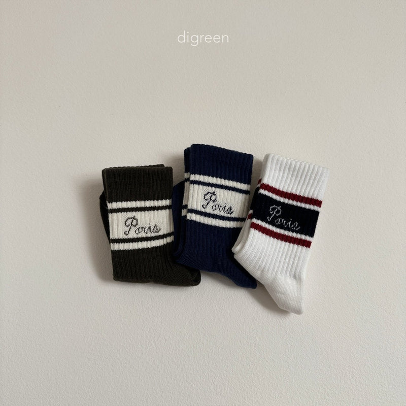 digreen / paris socks【for kids】