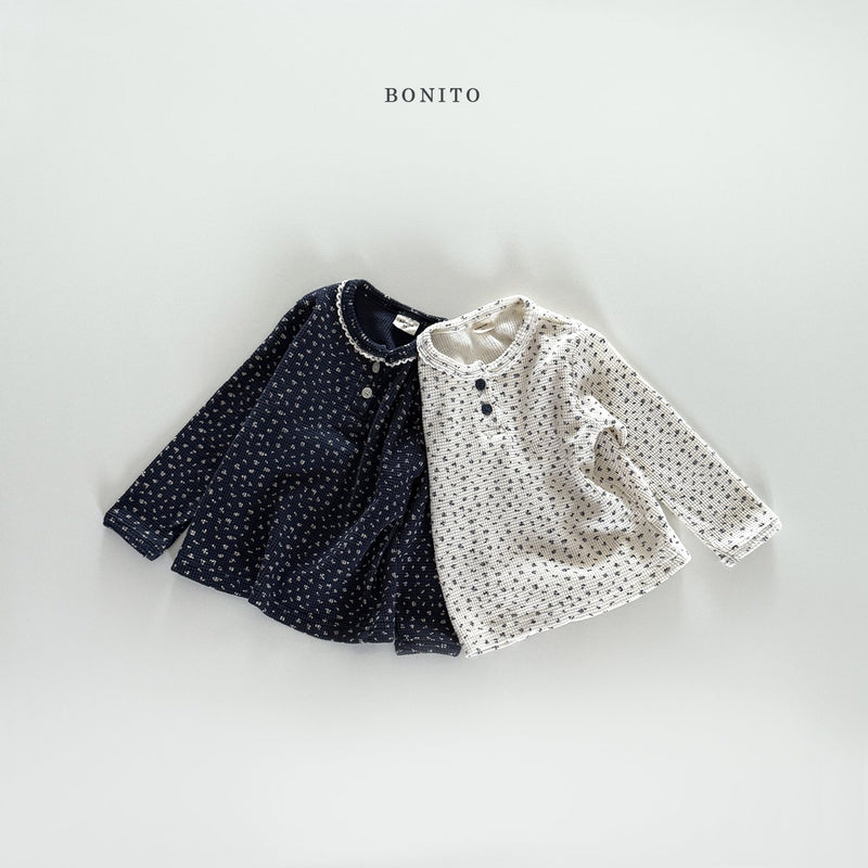 bonito / flower warp lace t【for kids&Jr.】