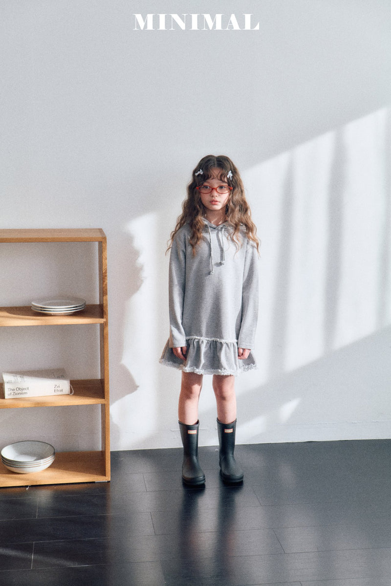 minimal / roman hood one-piece【for kids &Jr.】