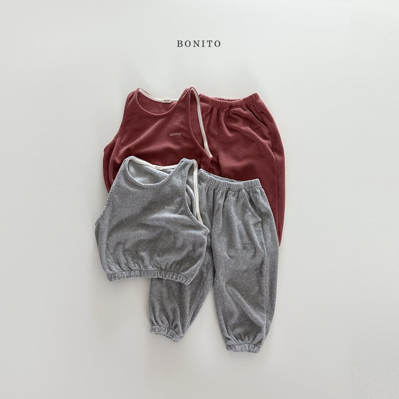 bonito / terry vest set up【for kids&Jr.】
