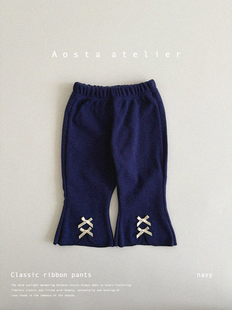 aosta / classic ribbon pants【for baby &kids】