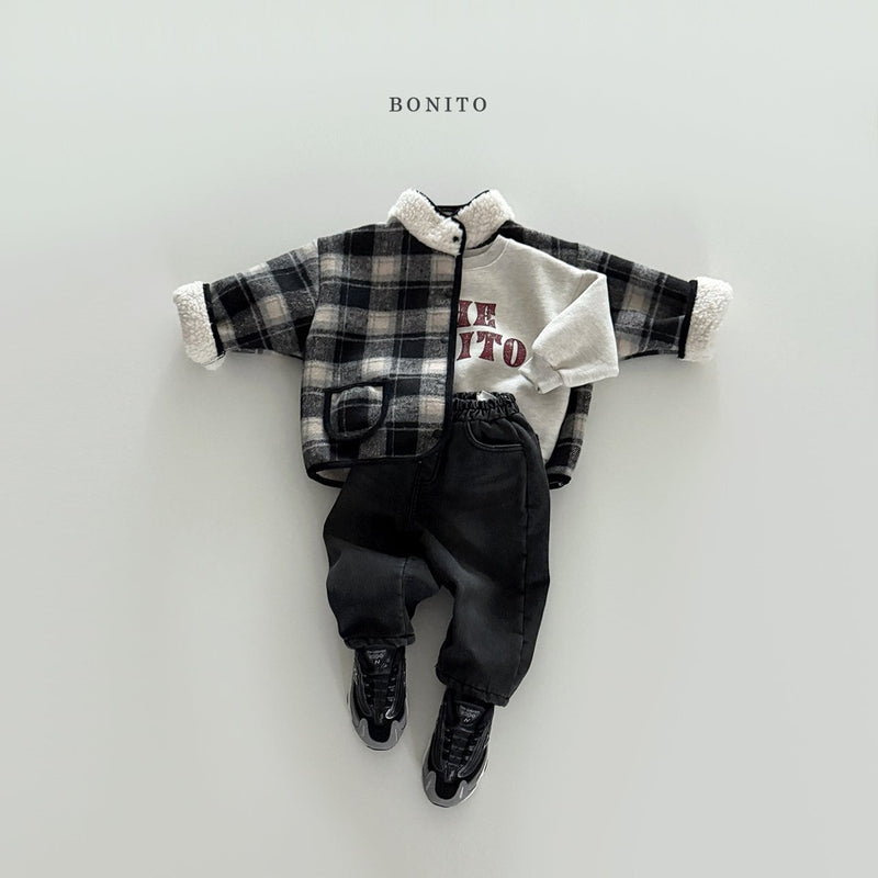 bonito / check rabba dumble jacket 【for kids&Jr.】