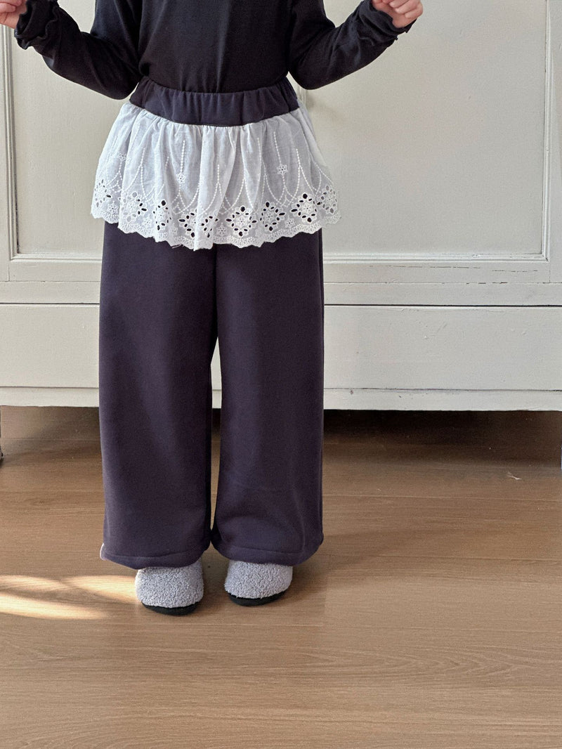 lace wide pants 【for kids&Jr.】