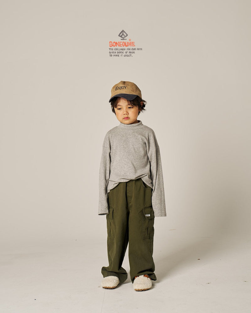 boneoune / half neck tee【for kids, Jr. 】