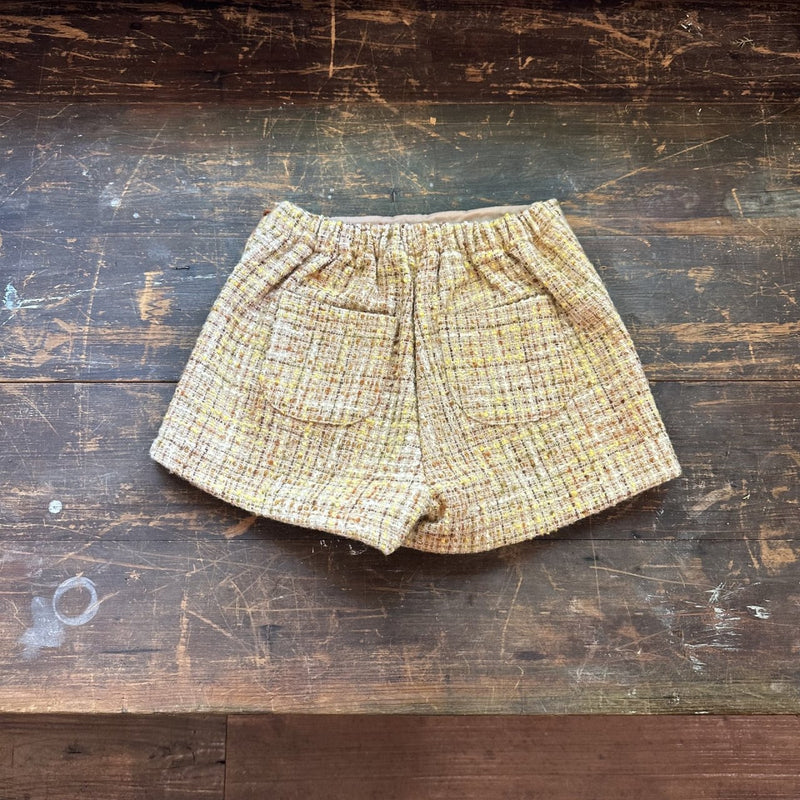 mon atelier / tweed wrap pants