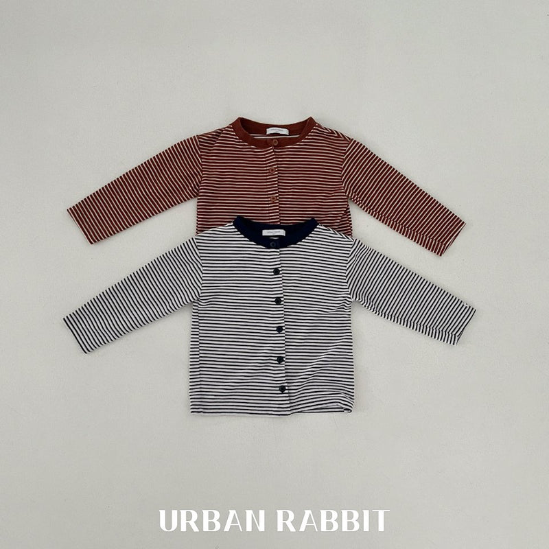 urban rabbit / loose stripe cardigan【for kids & Jr.】