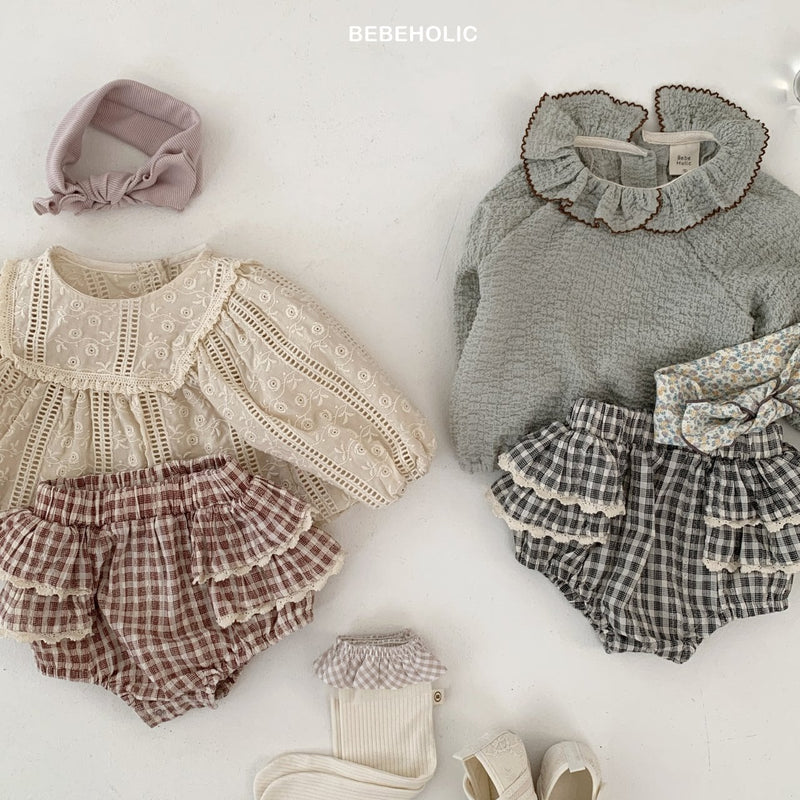 bebe holic / rumi check bloomer【for baby 】