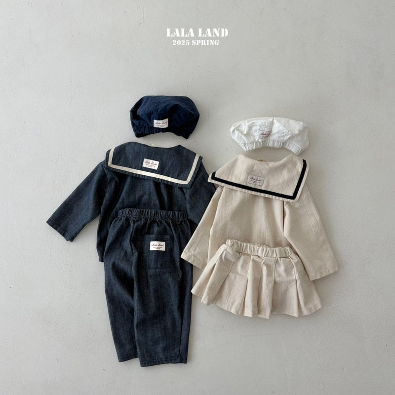 lalaland / sailor denim shirt【for kids】