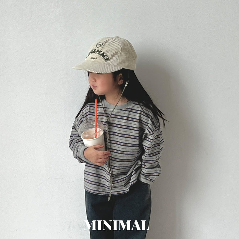 minimal / pigment boarder tee【for kids &Jr.】