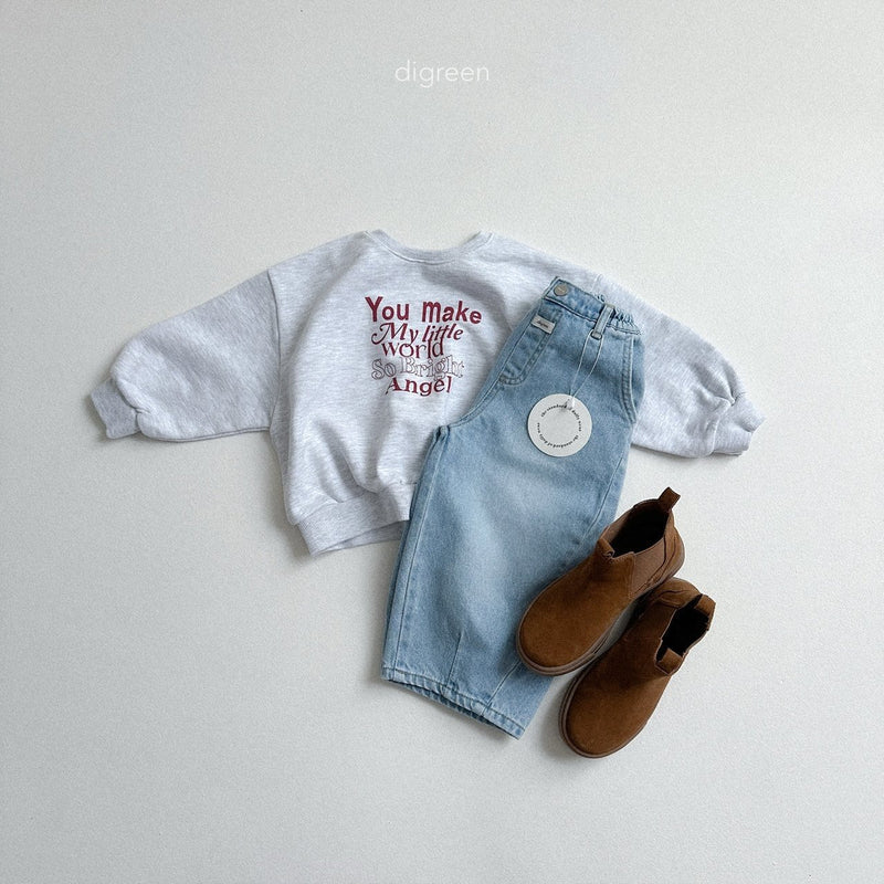 digreen / volume denim pants【for kids】