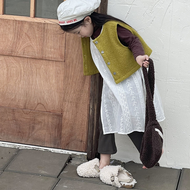loose fit vest【for kids , jr】