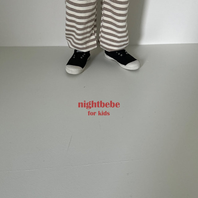 nightbebe / butter stripe jogger pants