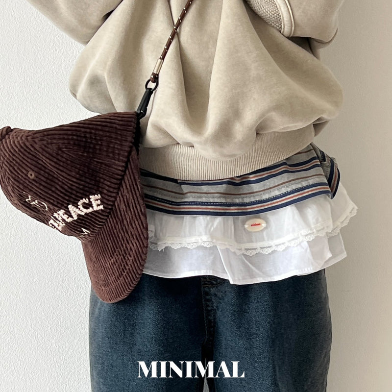 minimal / pigment boarder tee【for kids &Jr.】