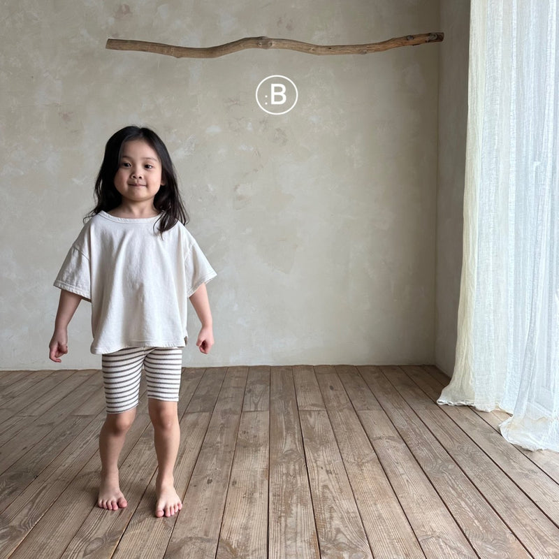bellabambina / stripe 5bu leggings 【for bebe & kids】