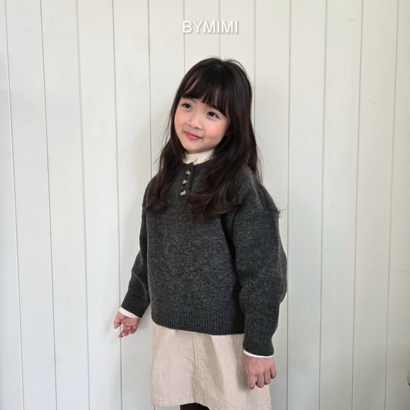 by mimi  / baguette knit tee【for kids , jr】