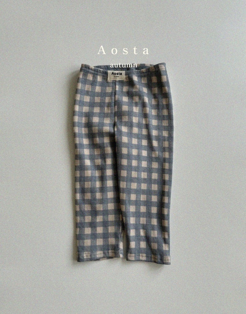 aosta / check leggings