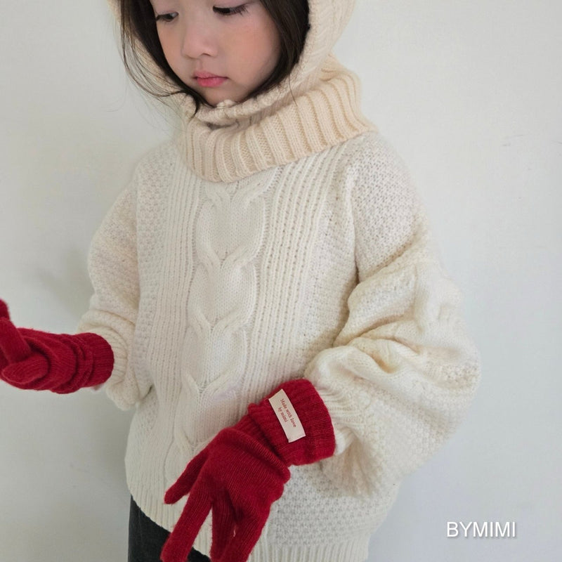 by mimi  / balloon knit tee【for kids , jr】