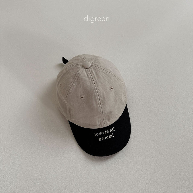 digreen / color block cap