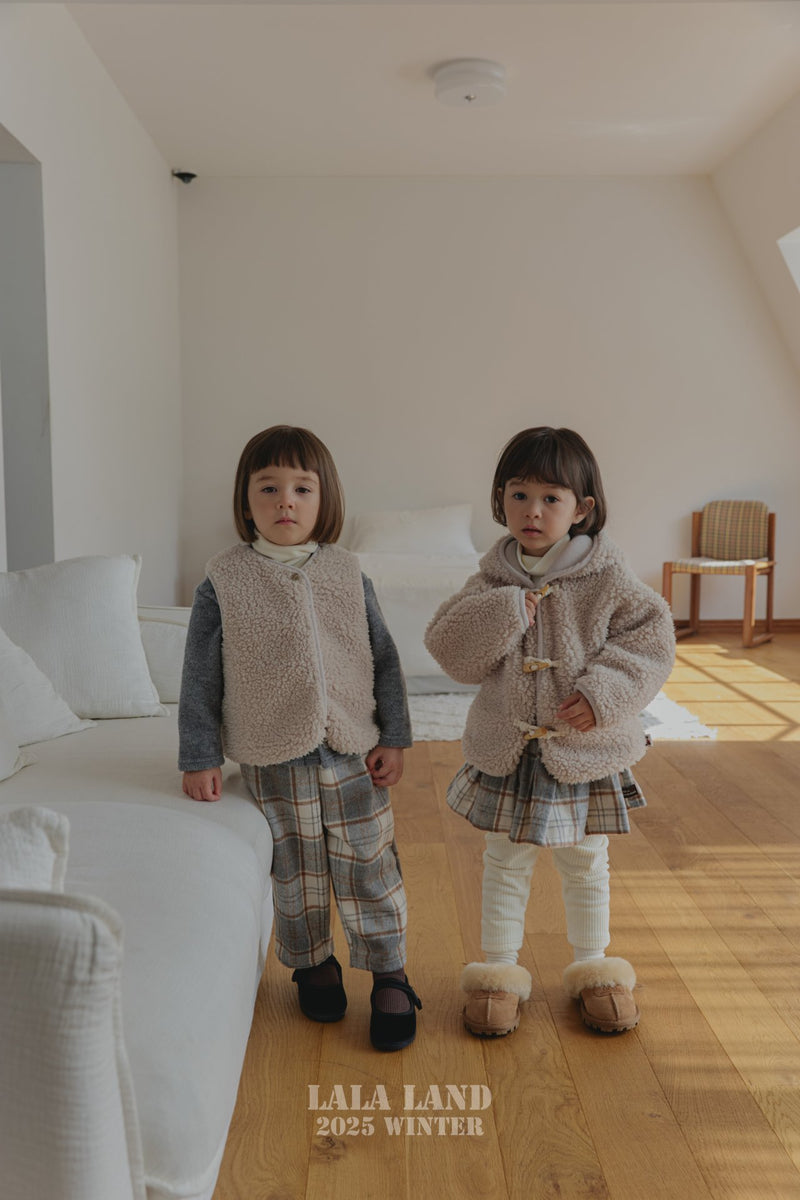 lalaland / bucket check skirt【for kids】