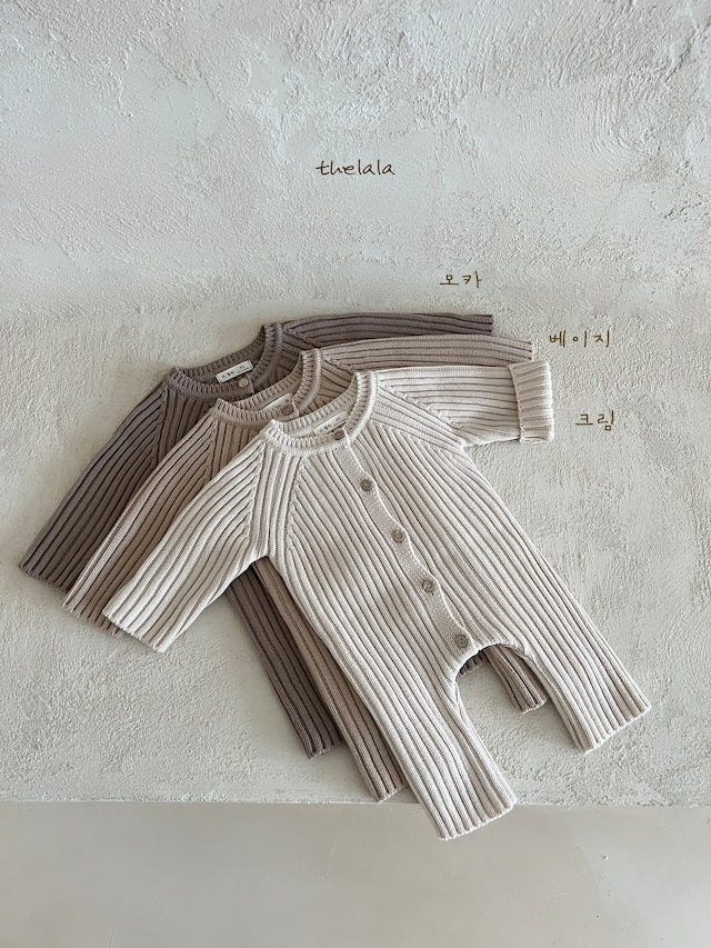 thelala / open knit suit