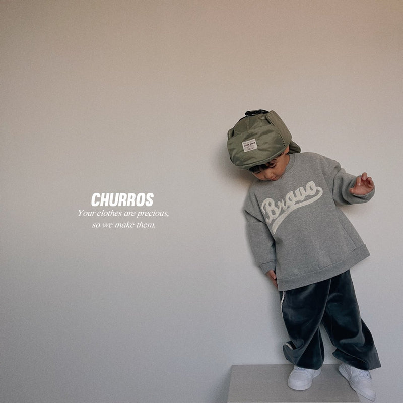 churros / velvet jogger pants 【for kids , jr】