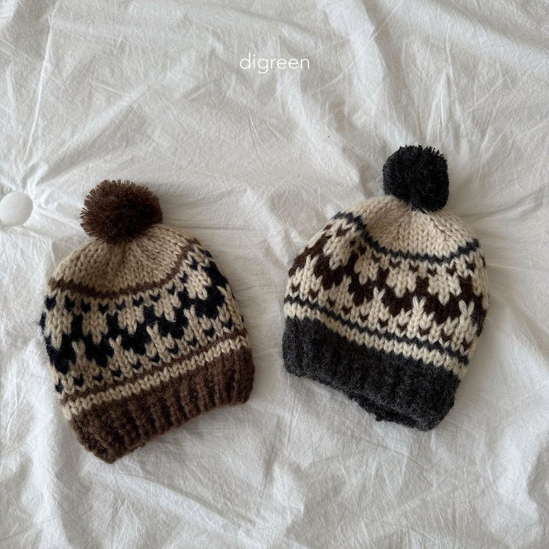 digreen / cowichan knit beanie