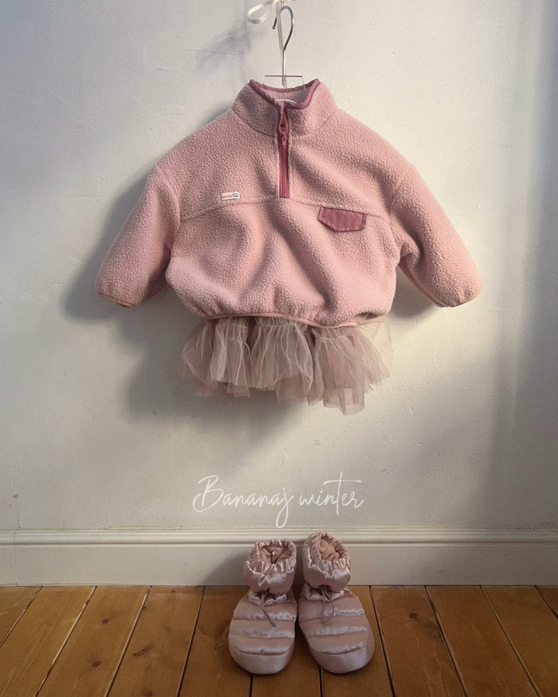 bananaj / foaming half zipup mtm【for kids & jr.】