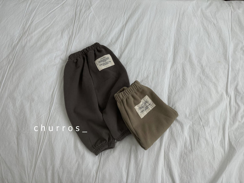 churros / patch jogger pants 【for kids , jr】