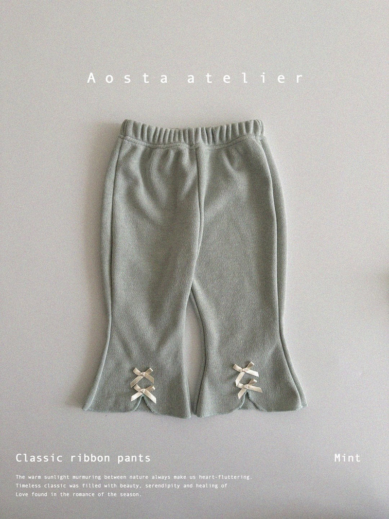 aosta / classic ribbon pants【for baby &kids】