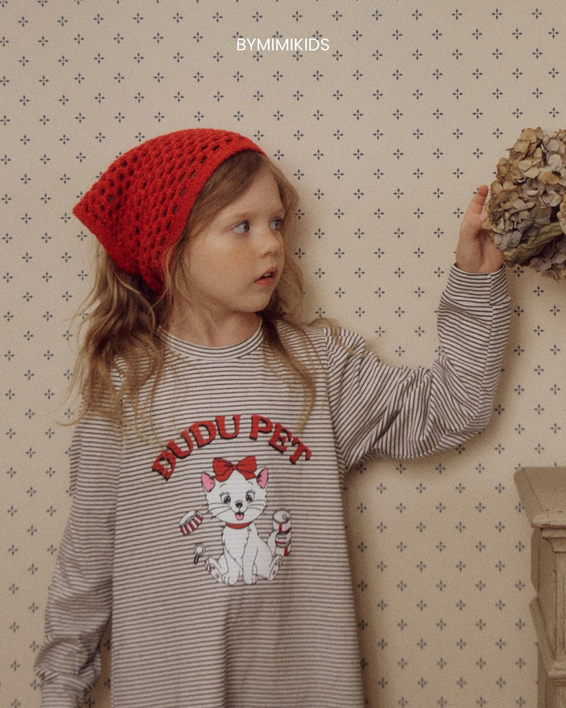 by mimi  / triangle bonnet【for kids , jr】