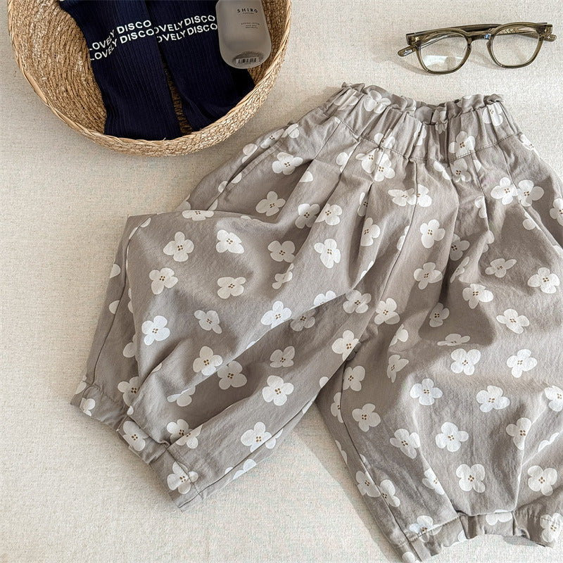 flower cocoon pants【for kids 】