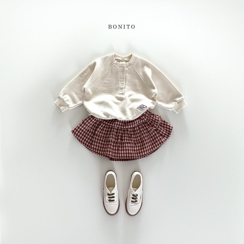 bonito / check tiared skirt【for kids&Jr.】