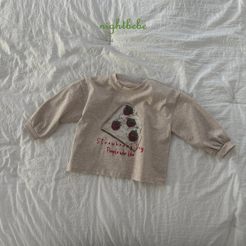 nightbebe / strawberry tee【for kids】