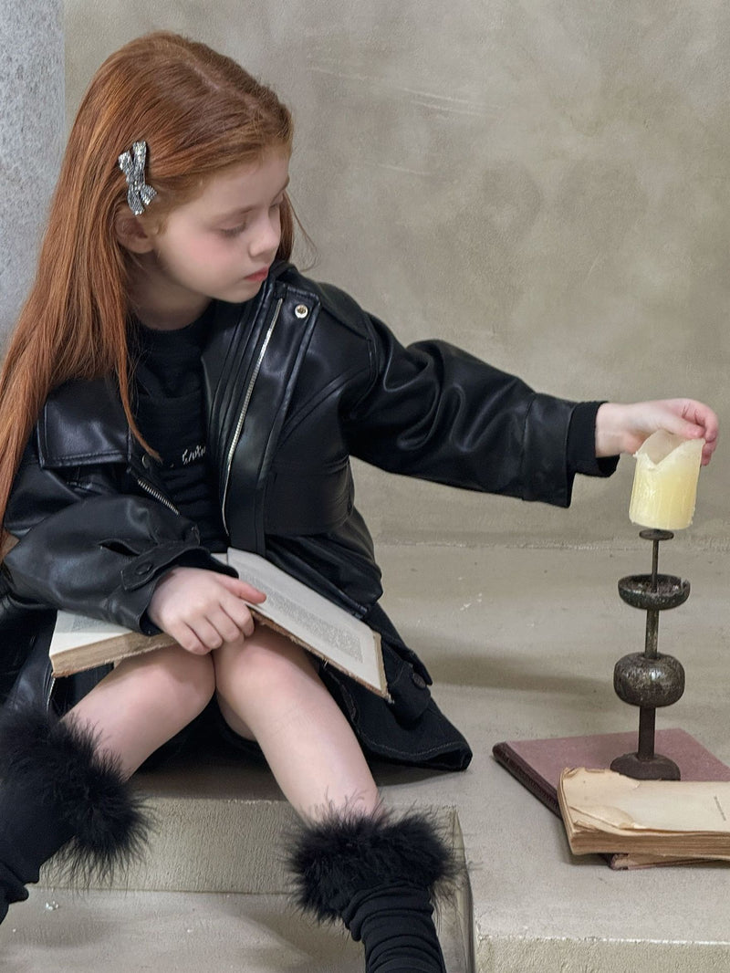 otaly /  leather jacket【for kids , jr】(no.5713)