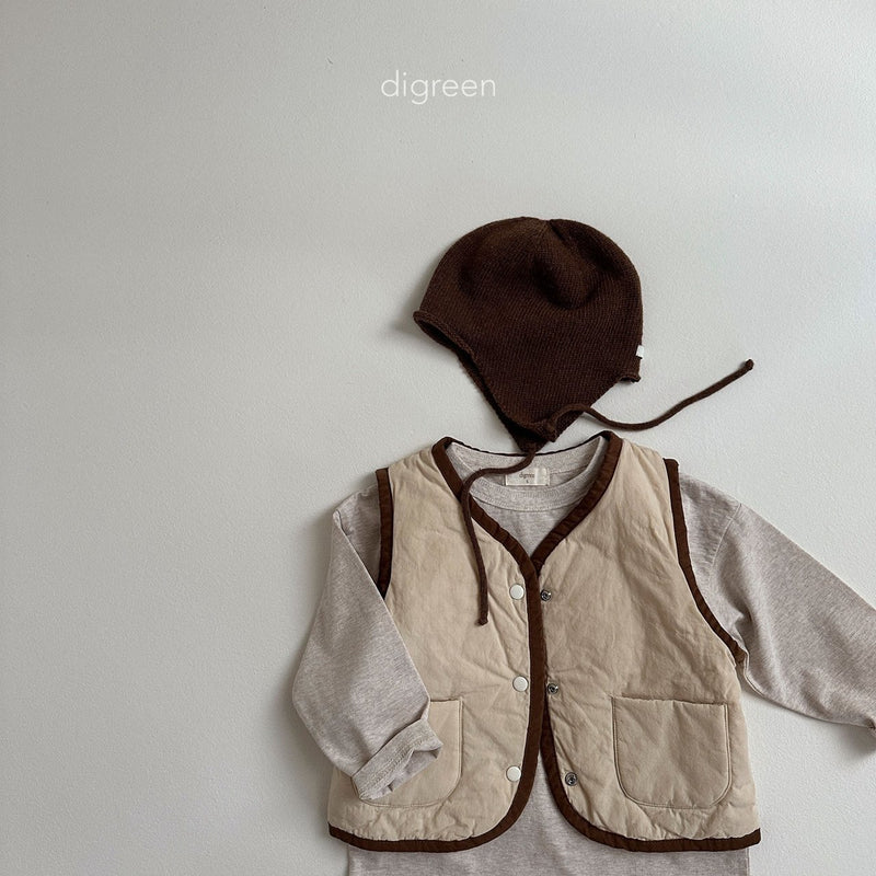 digreen / reversible vest