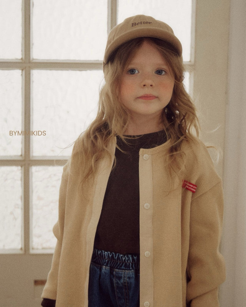 by mimi  / butter embroidery cap【for kids , jr】