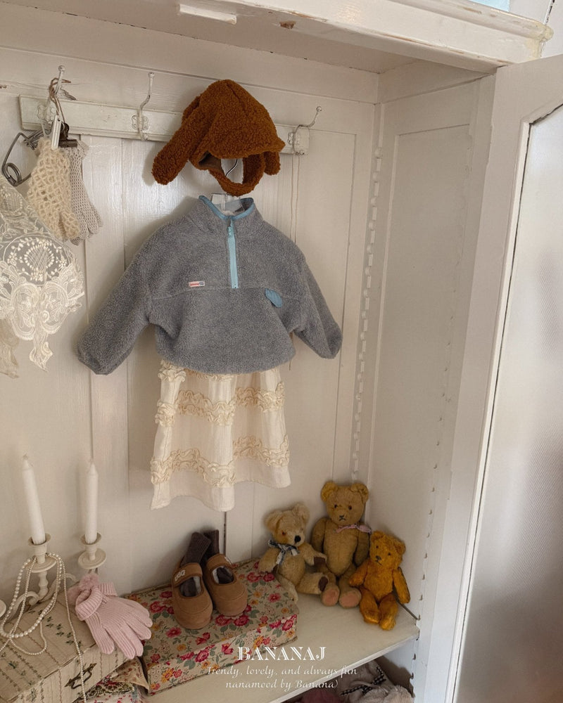 bananaj / foaming half zipup mtm【for kids & jr.】