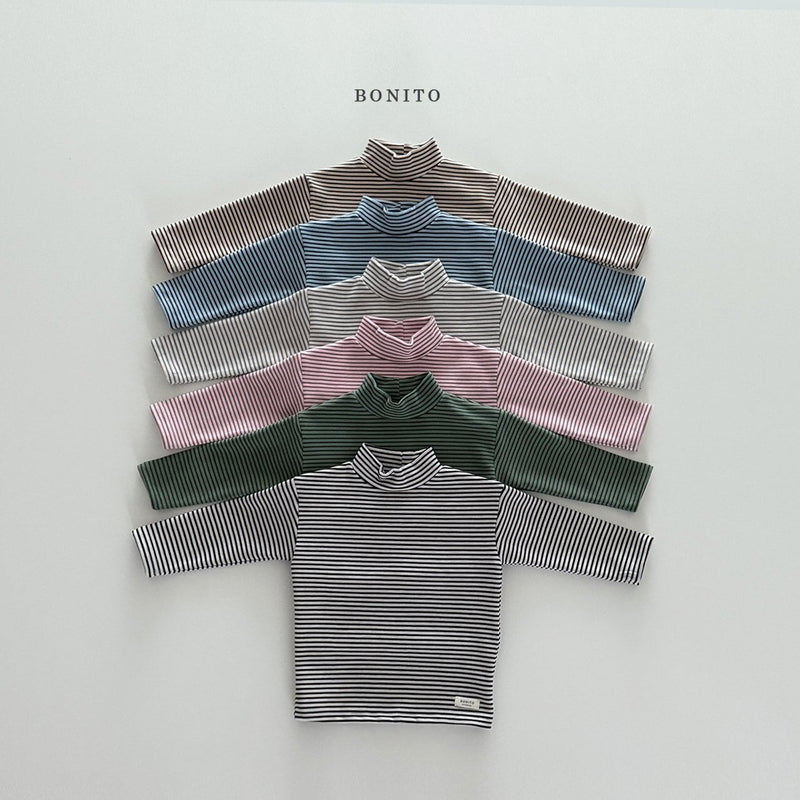 bonito / stripe polar tee 【for kids&Jr.】