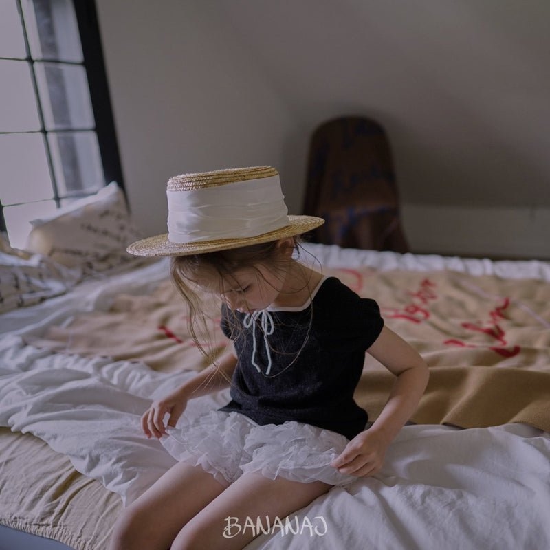 bananaj / ribbon square tee【for kids & jr.】