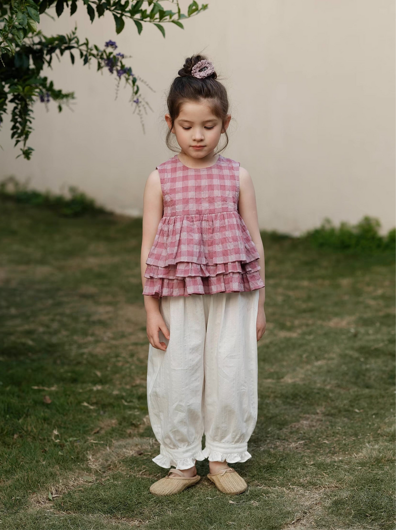 frill wide pants 【for kids&Jr.】
