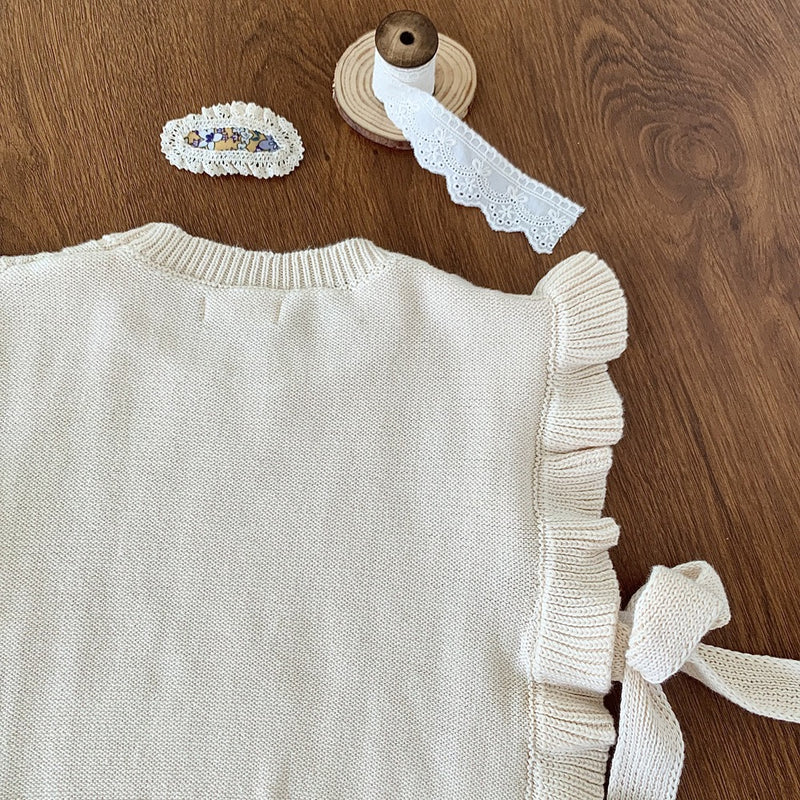 cable knit vest【for kids, jr. 】