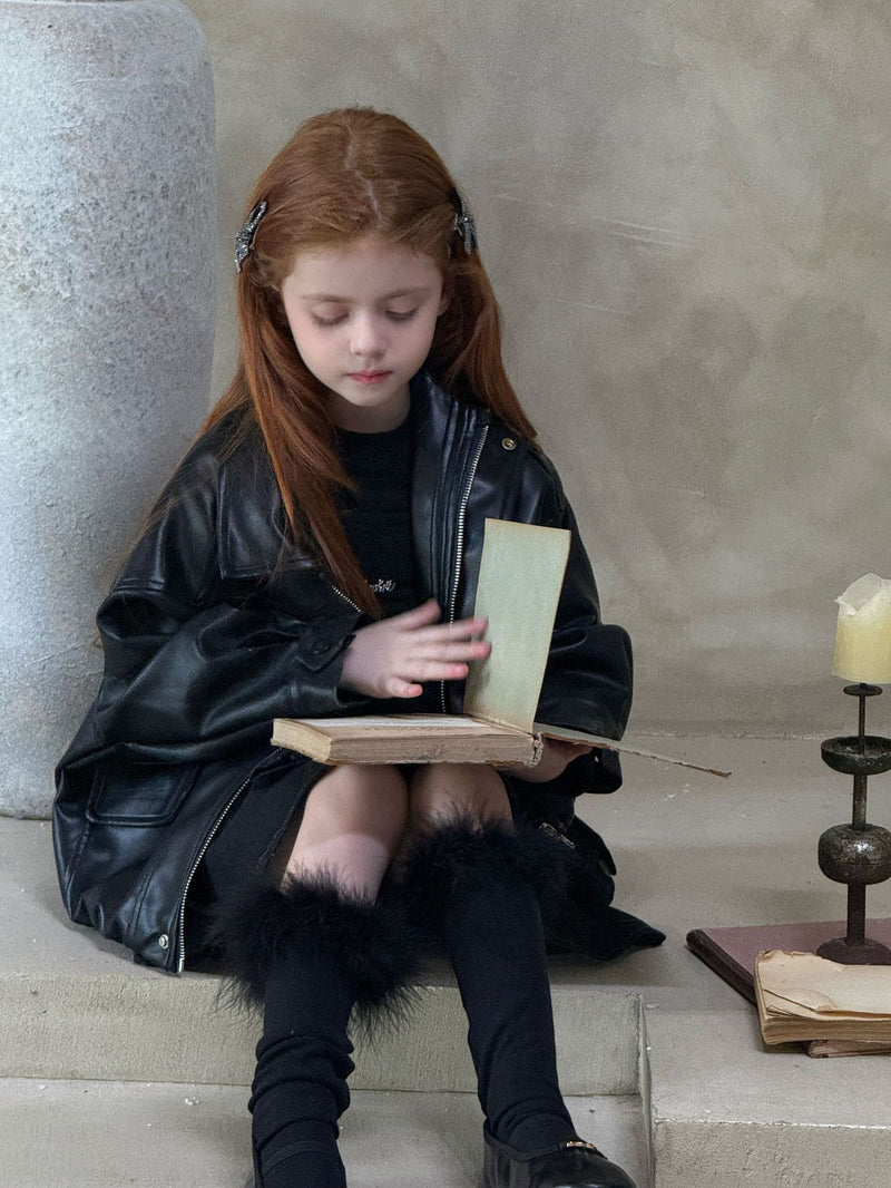 otaly /  leather jacket【for kids , jr】(no.5713)